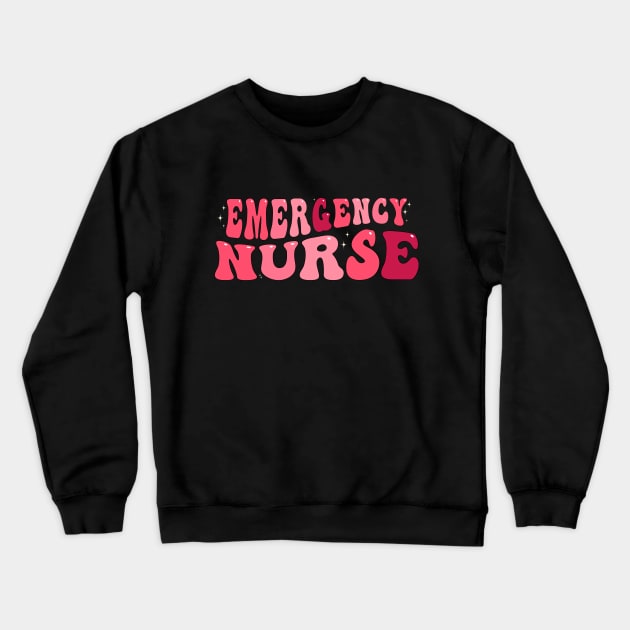 Emergency Department Emergency Room Nurse ER Nurse Crewneck Sweatshirt by Flow-designs